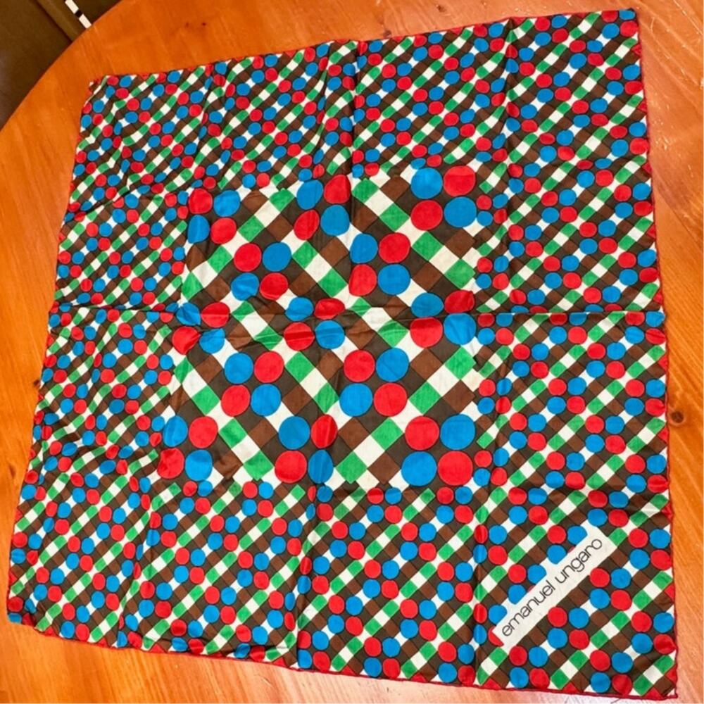 Vintage Emanuel Ungaro Scarf -22" Square